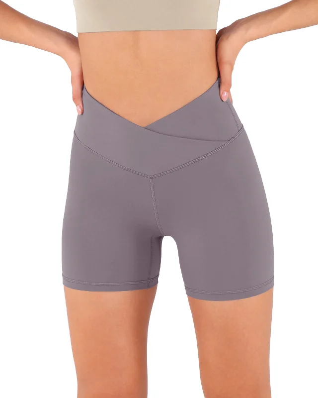 5"" Cross Waist Yoga Shorts