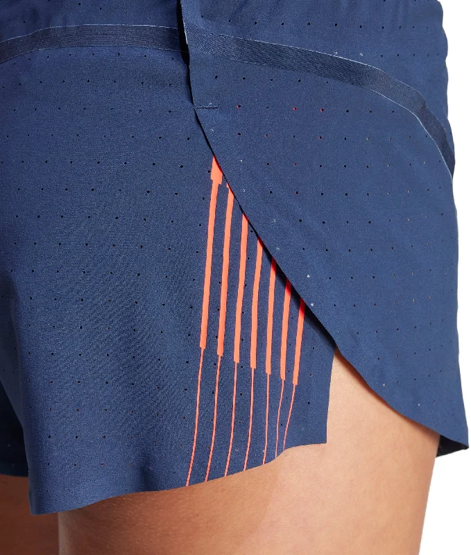 adidas Adizero Team GB Womens Split Running Shorts - Blue