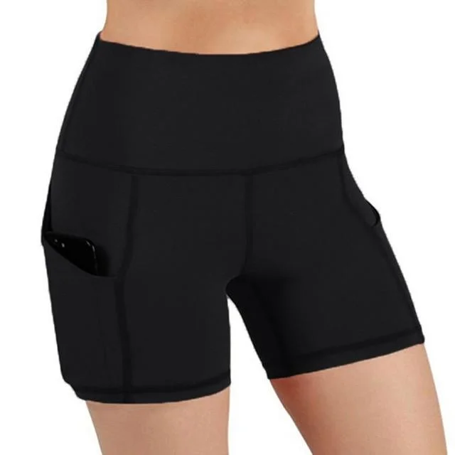 Black yoga shorts