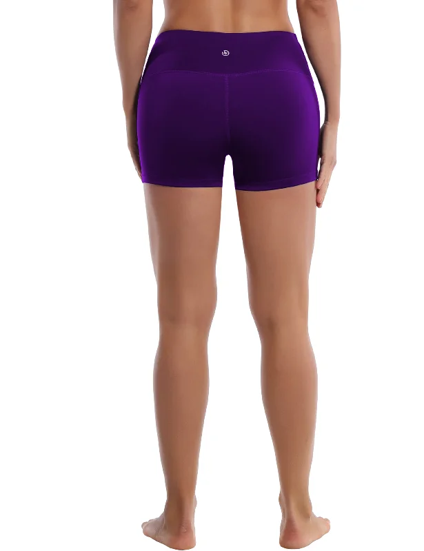 2.5"" Yoga Shorts eggplantpurple