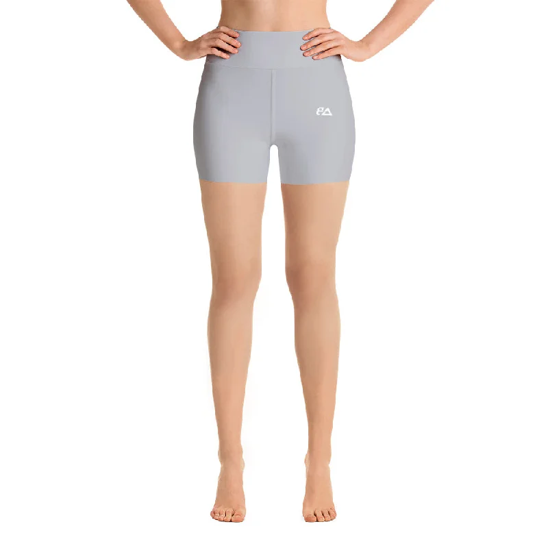 Classic Logo X Answer The Bell Yoga Shorts- Grey