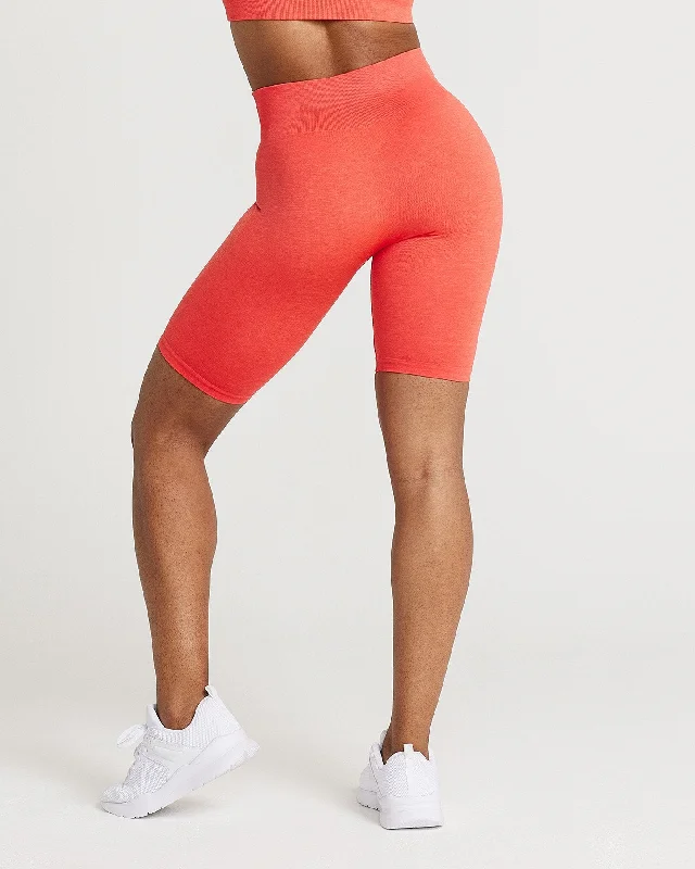 Classic Seamless Cycling Shorts | Coral Marl