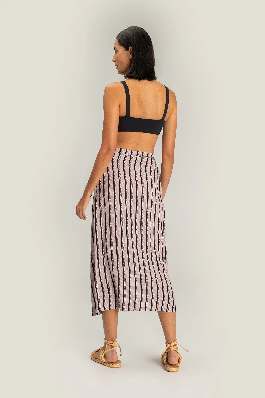 Flora Wrap Midi Skirt