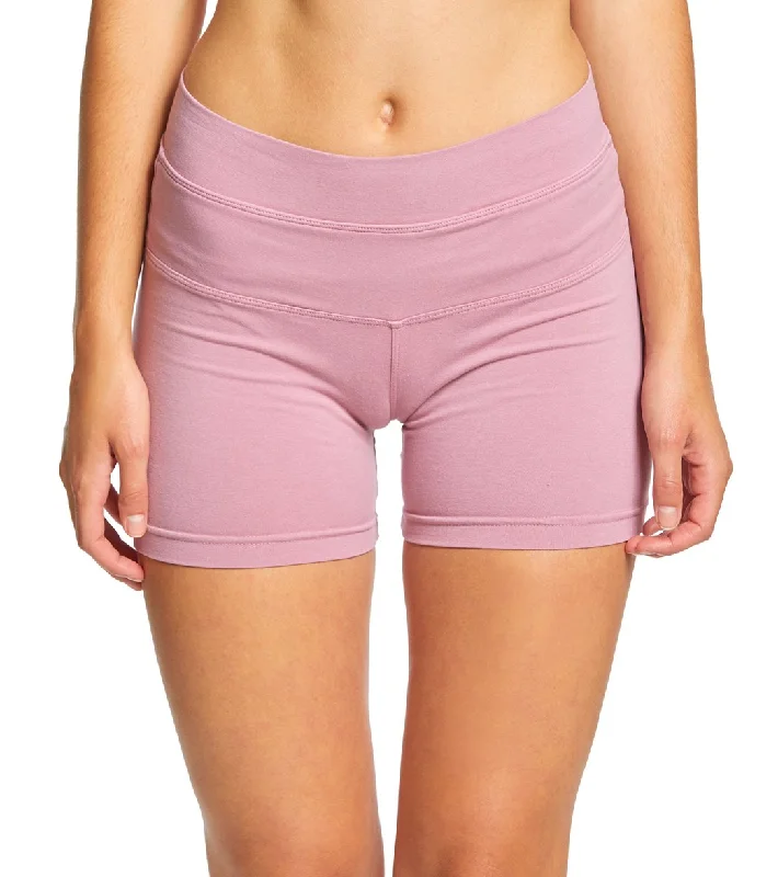 Hard Tail High Rise Yoga Booty Shorts Dusty Rose