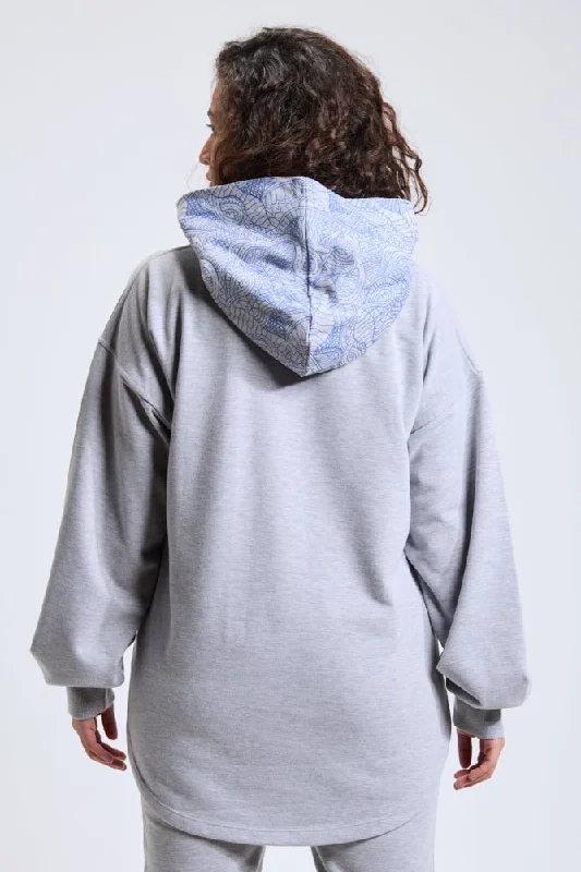 Heather Gray Oversized Hoodie