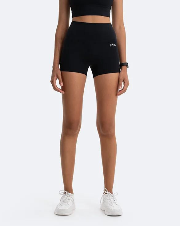 Jet Black Micro Shorts