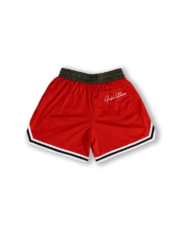 MEN'S LEAGUE MESH SHORTS - BRICK RED