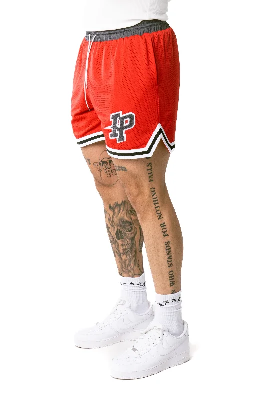 MEN'S LEAGUE MESH SHORTS - BRICK RED