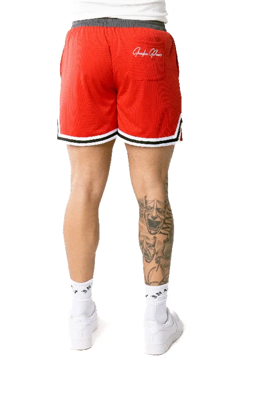 MEN'S LEAGUE MESH SHORTS - BRICK RED