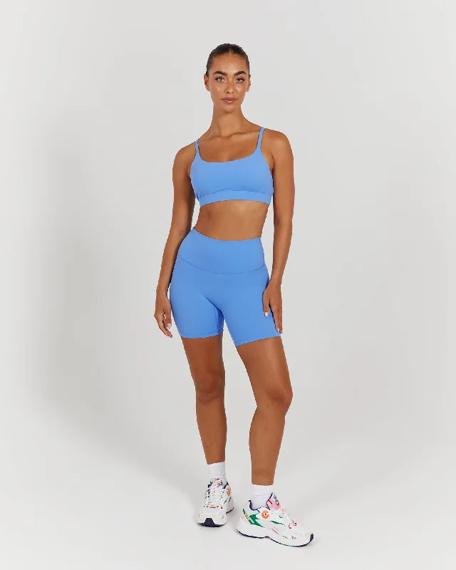 LUXE BIKER SHORTS V2 - AERIAL BLUE