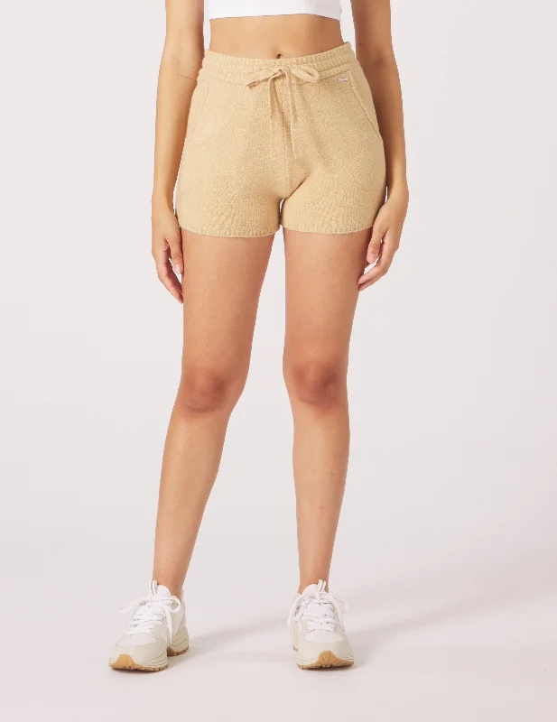 Merino Short: Tan