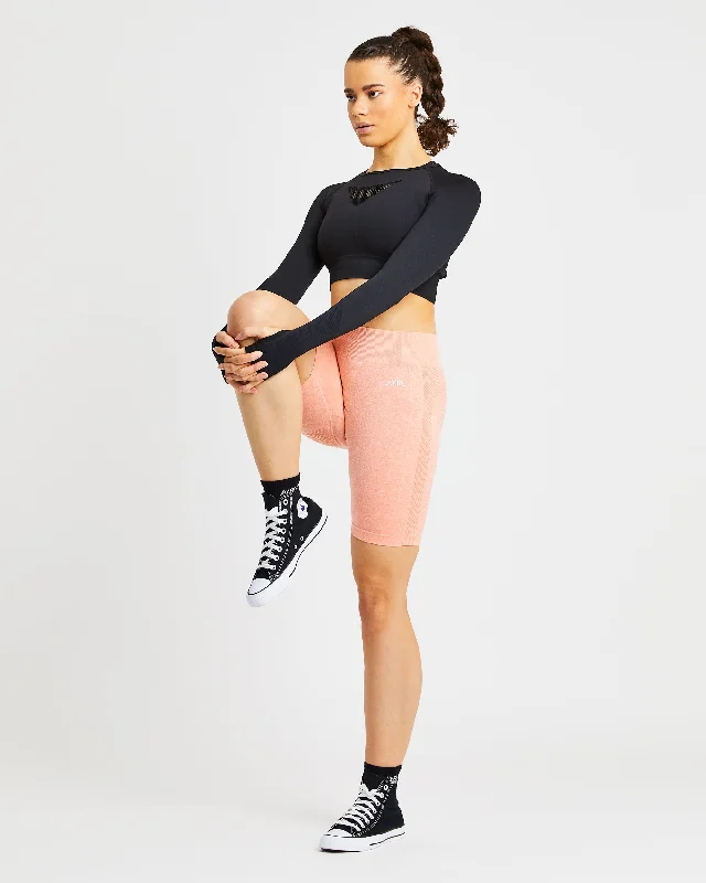 Motion Seamless Cycling Shorts - Peach Marl