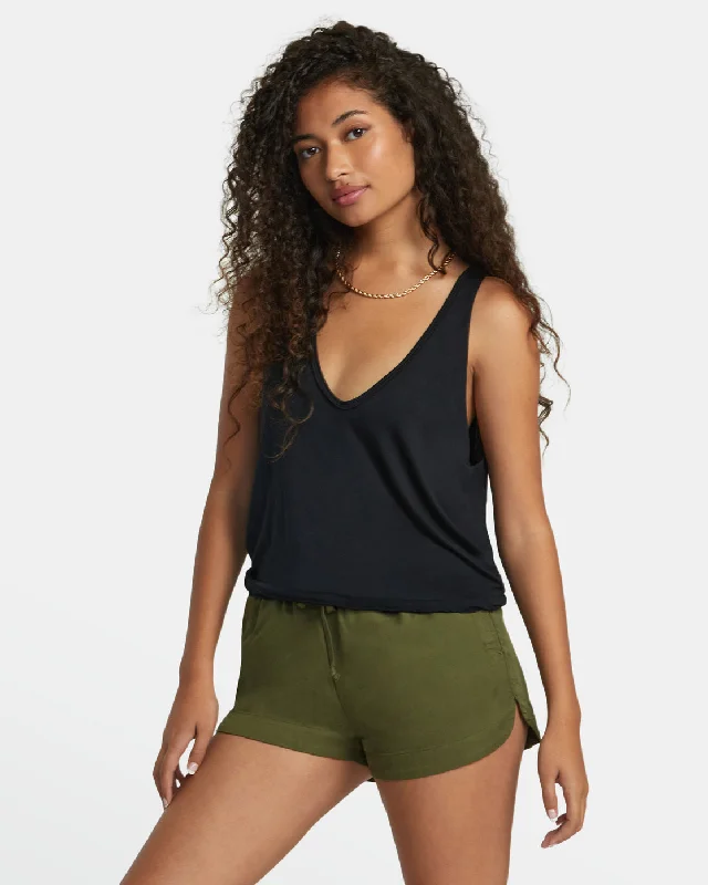 New Yume Drawcord Shorts - Dark Olive