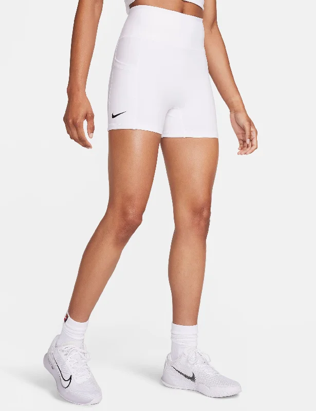 NikeCourt Advantage Dri-FIT Tennis Shorts - White/Black