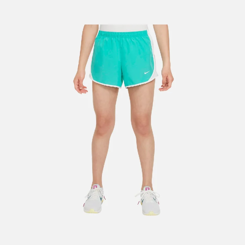 Nike Tempo Girls Dri-Fit Running Shorts -Clear Jade II/White/White/White