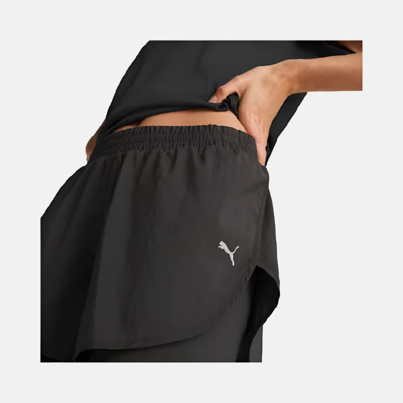 Puma Run Fav Woven 2-In-1 Women's Running Shorts - Black