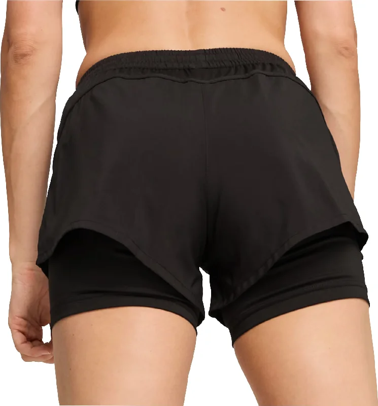 Puma Run Favourite Velocity 2 In 1 Womens Running Shorts - Black