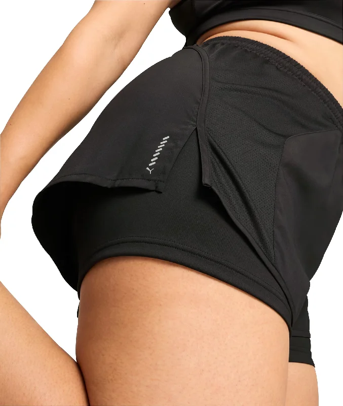 Puma Run Favourite Velocity 2 In 1 Womens Running Shorts - Black