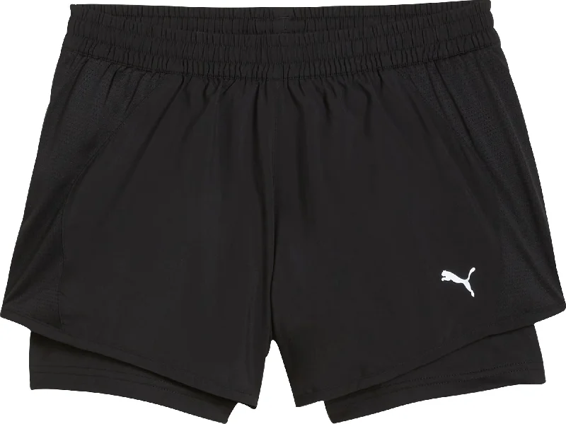 Puma Run Favourite Velocity 2 In 1 Womens Running Shorts - Black