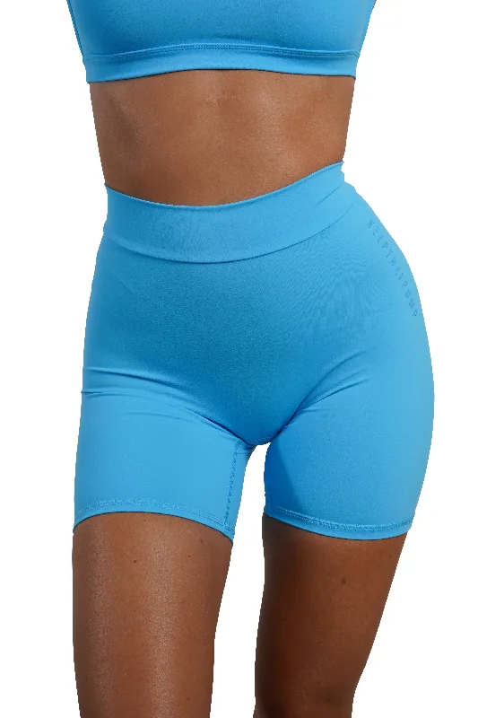 SCULPT V-BACK SHORTS - ICE BLUE