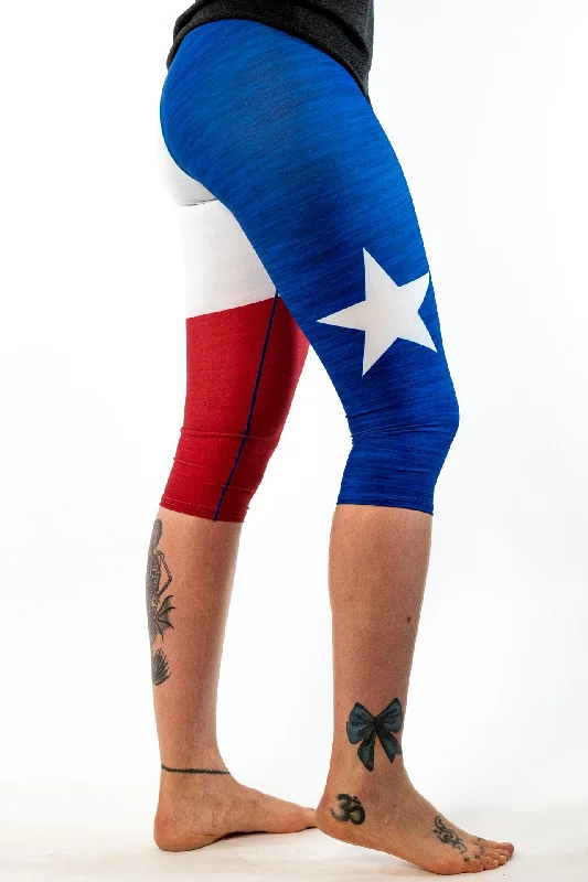 Texas Flag Capris  *FINAL SALE*