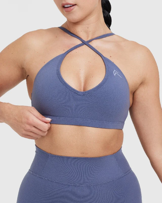 Timeless Strappy Bralette | Slate Blue