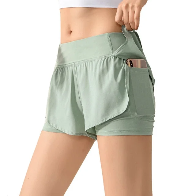 Women 2 In 1 Running Shorts