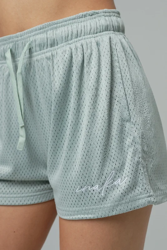 WOMEN'S BASIC SHORTS - ICE GREY