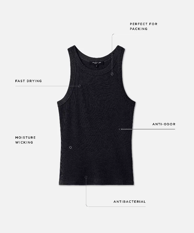 Women's Merino Ribbed Racer Tank