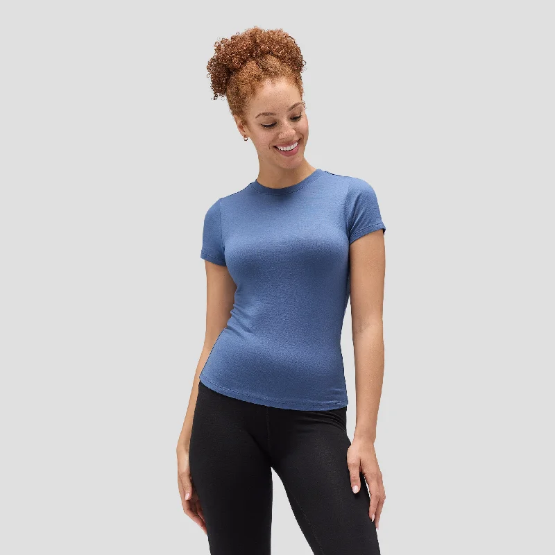 Women's Slim Merino Crew Neck T-Shirt