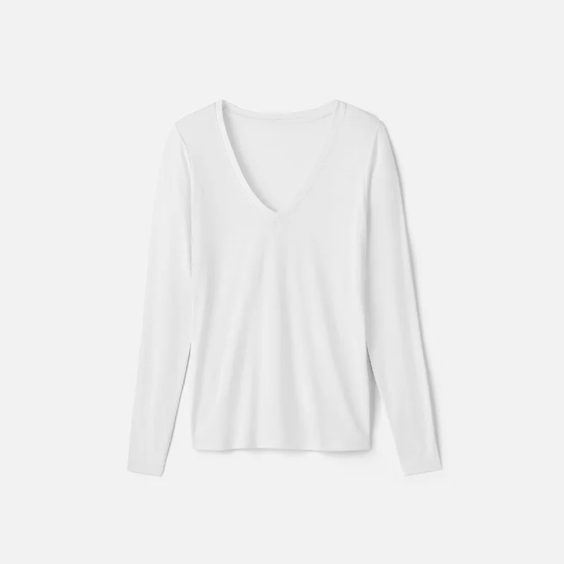 Women's Slim Merino Long Sleeve V-Neck