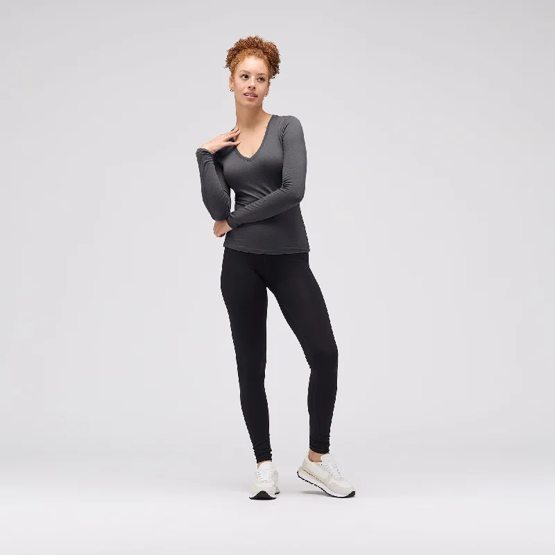 Women's Slim Merino Long Sleeve V-Neck