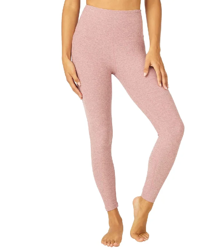 Beyond Yoga Spacedye High Waisted Caught In The Midi 7/8 Yoga Leggings Blush Blooms-Pink Haze