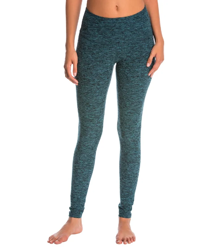 Beyond Yoga Spacedye High Waisted Long Yoga Leggings Black/Arctic Teal