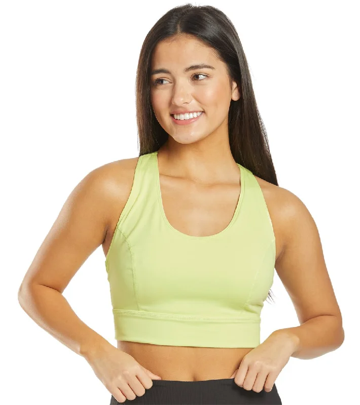 Free People Light Synergy Yoga Crop Top Lime