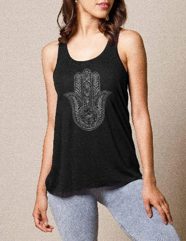 Hamsa Flowy Racerback Tank