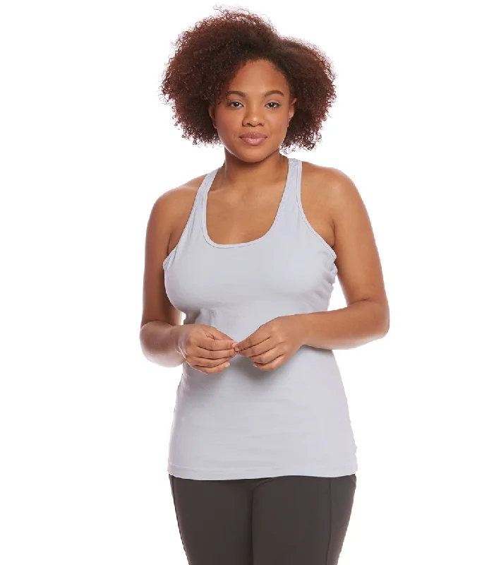 Hard Tail Plus Size U Scoop Yoga Tank Top Dove