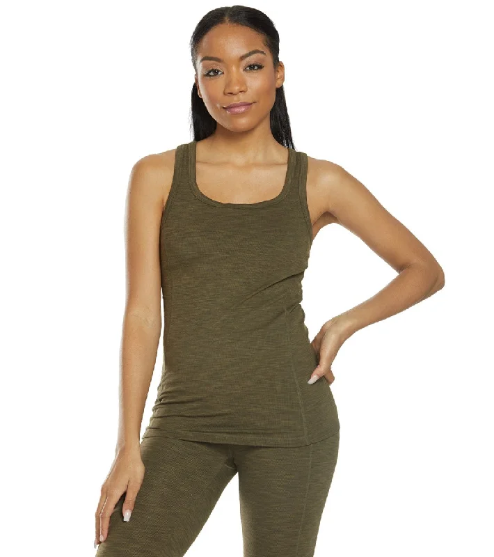 prAna Becksa Support Tank Slate Green Heather