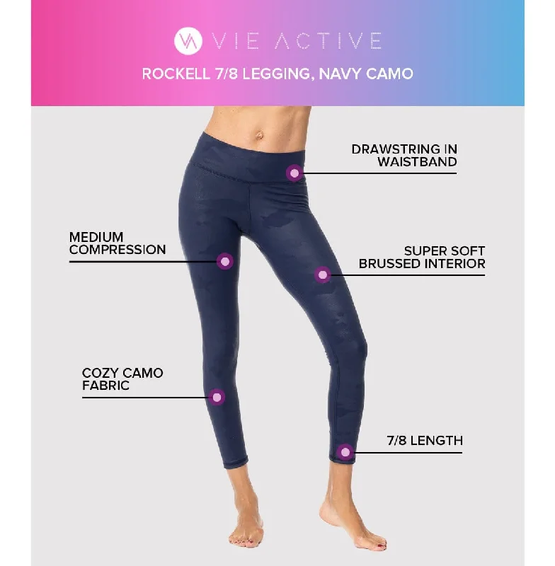 Rockell 7/8 Legging, Navy Camo (Vie Active)