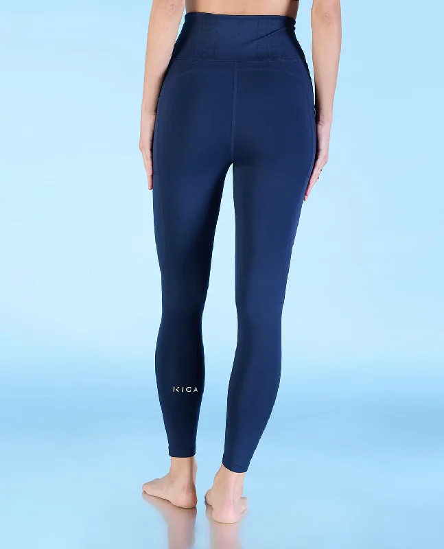 Women Cross Waist Mid Rise Leggings