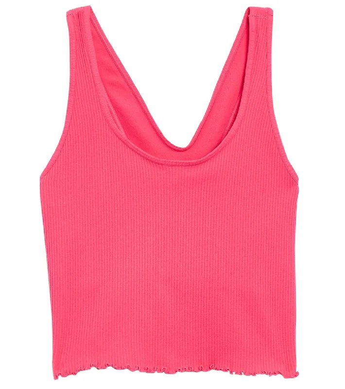 Spiritual Gangster Amor Crop Tank Rasberry