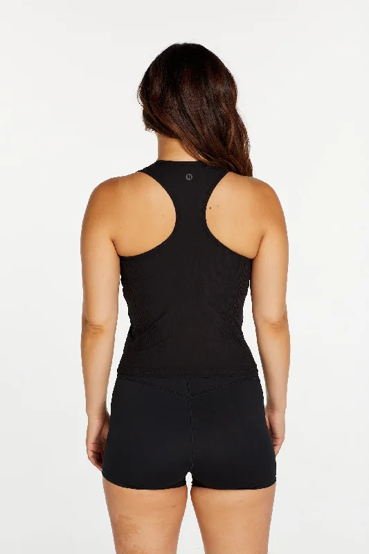 RIB RACERBACK SINGLET ONYX