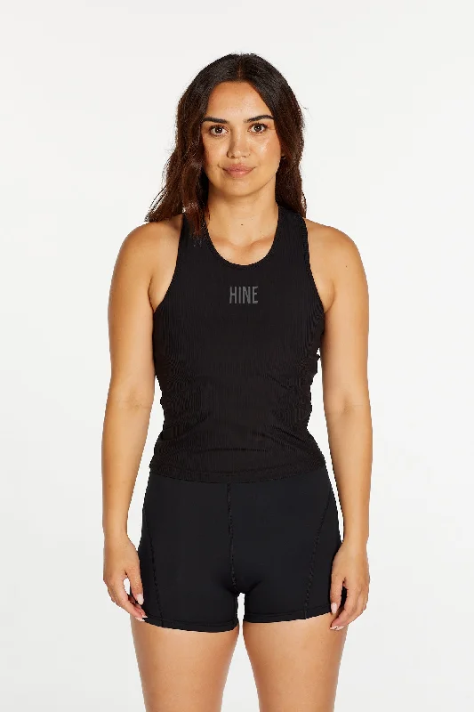 RIB RACERBACK SINGLET ONYX