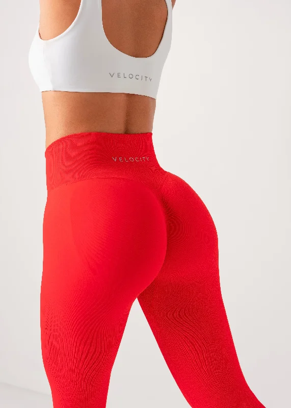 ULTIMATE SEAMLESS SCRUNCH LEGGINGS - POPPY