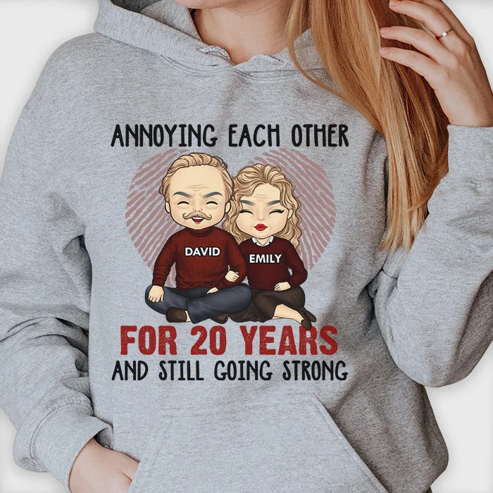 Annoying Each Other For Many Years Still Going Strong - Anniversary Gifts, Gift For Couples, Husband Wife - Personalized Unisex Hoodie