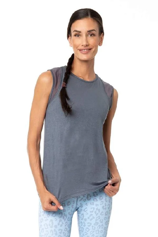 Avery Muscle Tank – Charcoal