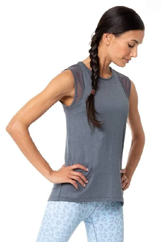 Avery Muscle Tank – Charcoal