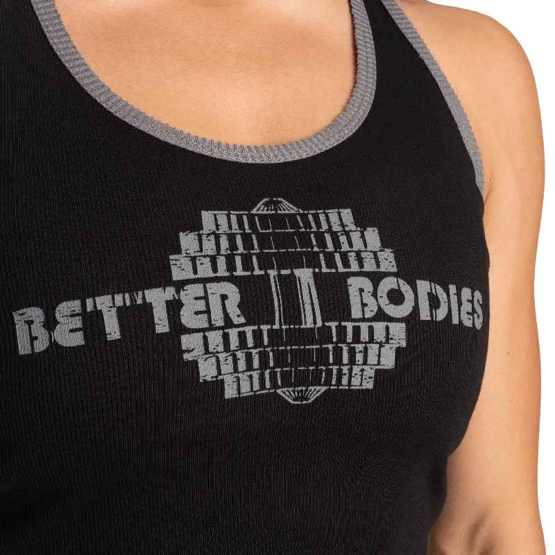 Better Bodies Old School Rib T-Back - Black