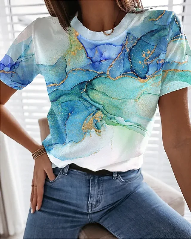 Elegant Summer Printed Tee