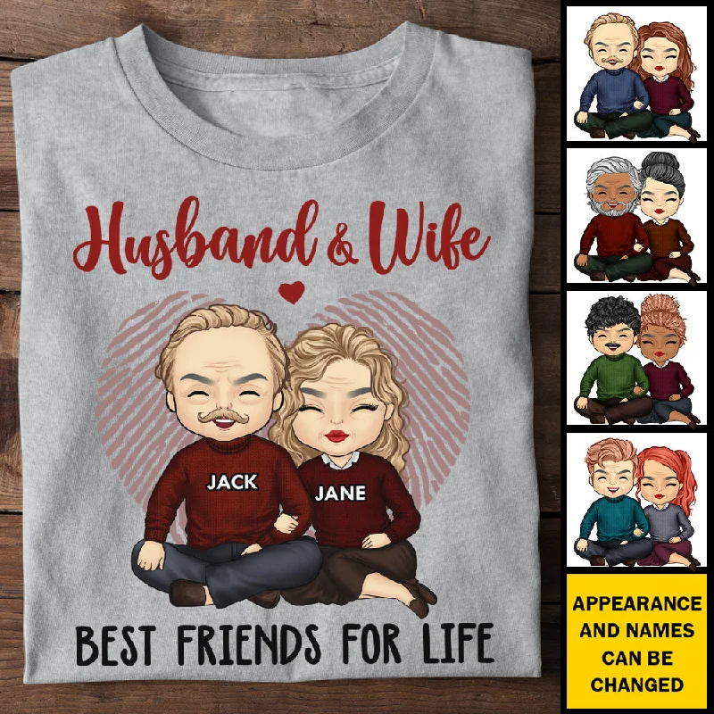 Husband And Wife, Best Friends For Life - Gift For Couples, Husband Wife - Personalized Unisex T-shirt, Hoodie